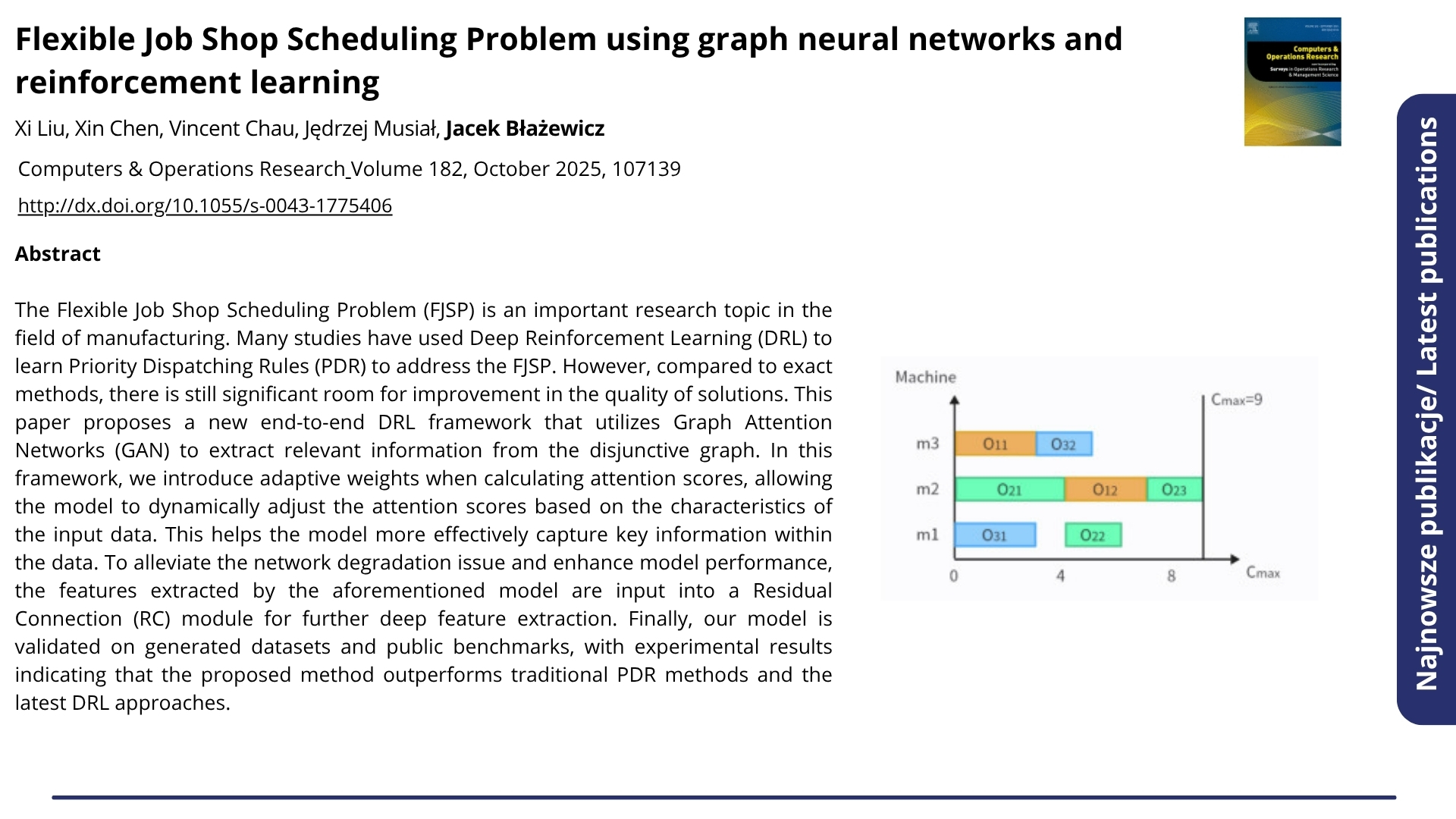 Najnowsze publikacje. Nagłówek: &quot;A key residue of the extracellular gate provides quality control contributing to ABCG substrate specificity&quot;. Nature Communications volume 16, Article number: 4177 (2025). Autorzy: Jian Xia, Alexandra Siffert, Odalys Torres, Francesca Iacobini, Joanna Banasiak, Konrad Pakuła, Jörg Ziegler, Sabine Rosahl, Noel Ferro, Michał Jasiński,Tamás Hegedűs, Markus M. Geisler . Poniżej abstrakt.