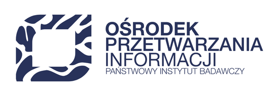 Logotyp Ośrodka Przetwarzania Informacji- Państwowego Instytutu Badawczego