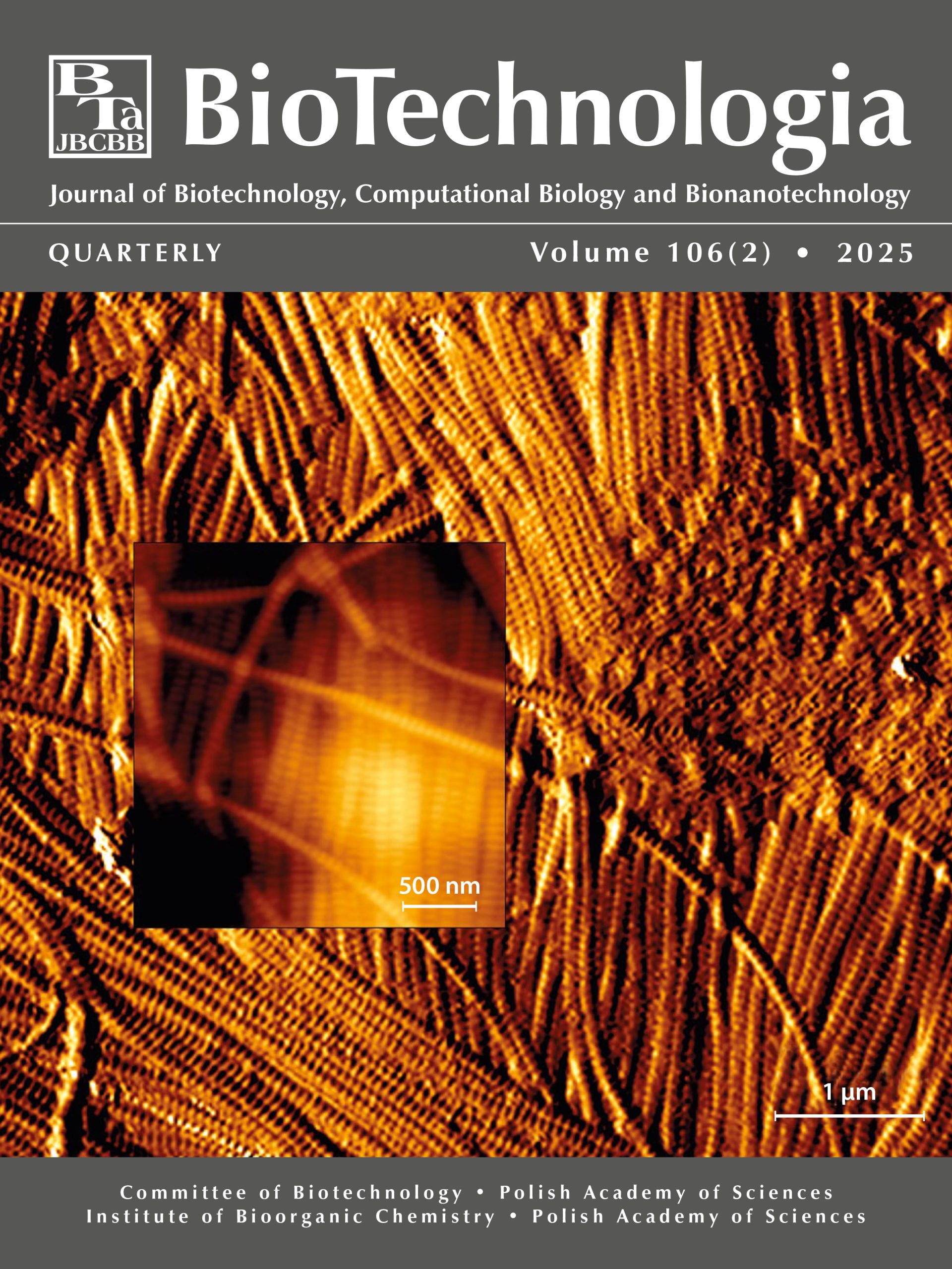Okładka kwartalnik &quot;Biotechnologia&quot; - tom 94(1)Okładka kwartalnik &quot;Biotechnologia&quot; - tom 93(4)