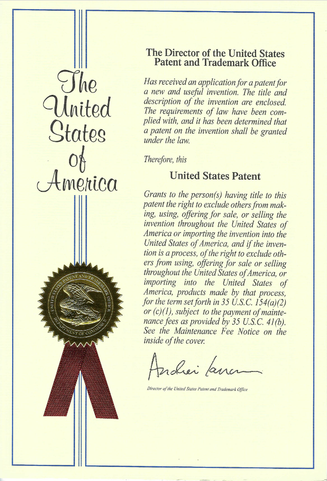 Scan of a US patent document - patent number US 9970004