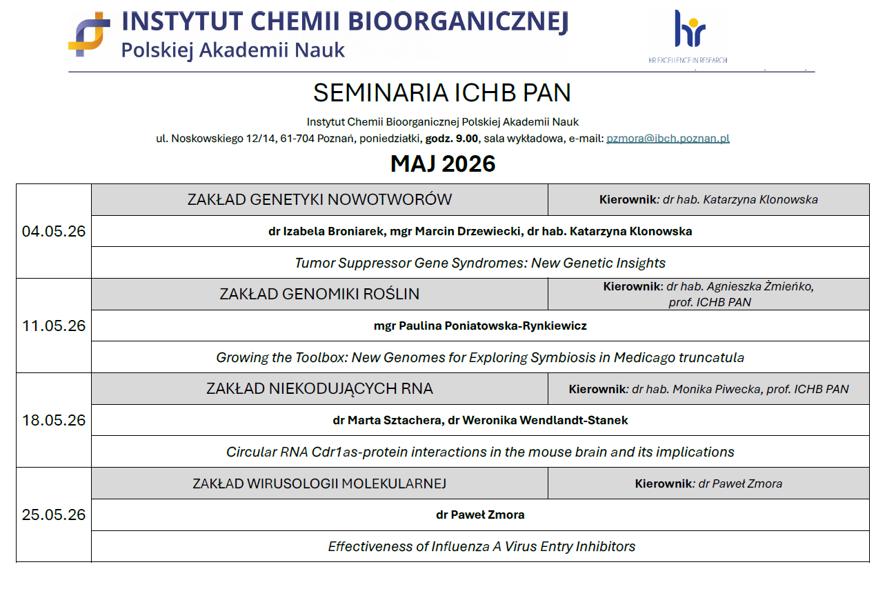 seminaria maj 2026