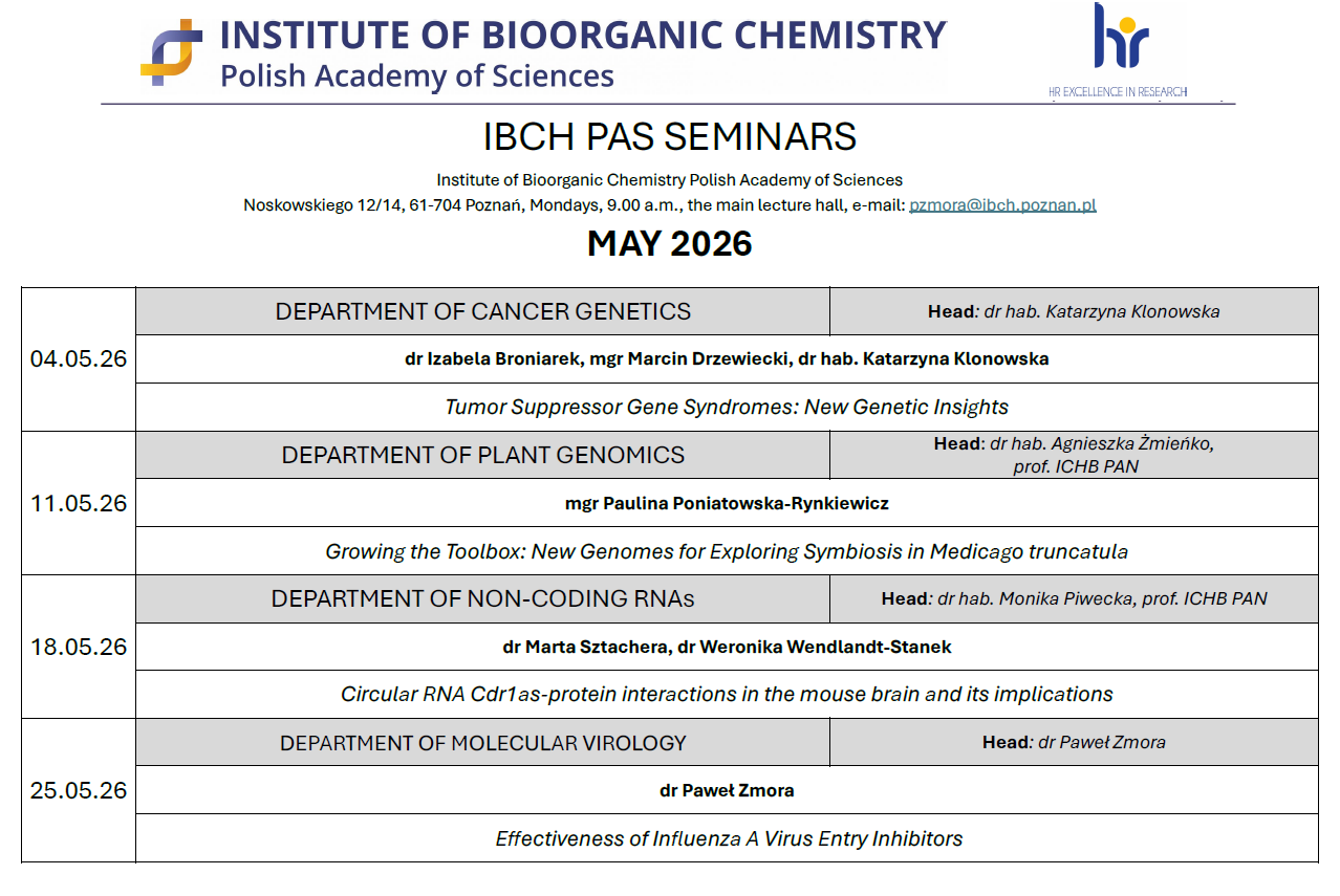 seminars may 2026