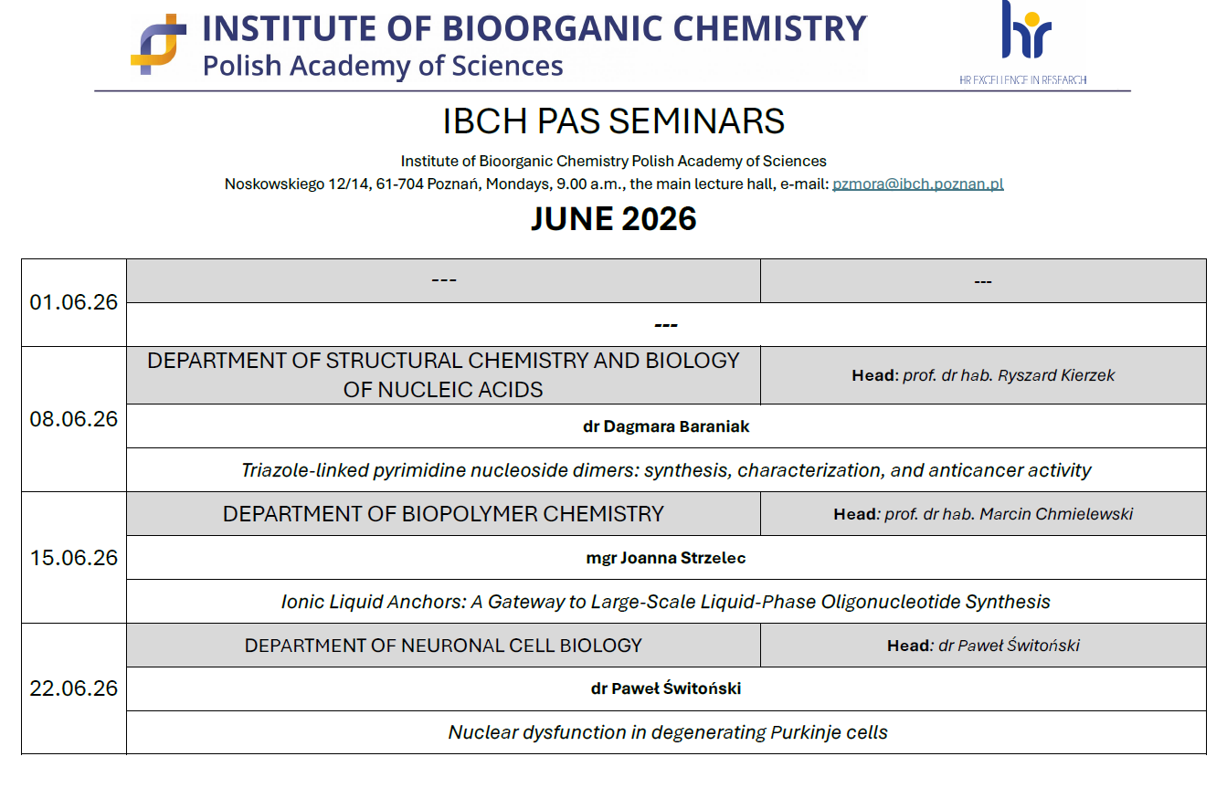 seminars june 2026